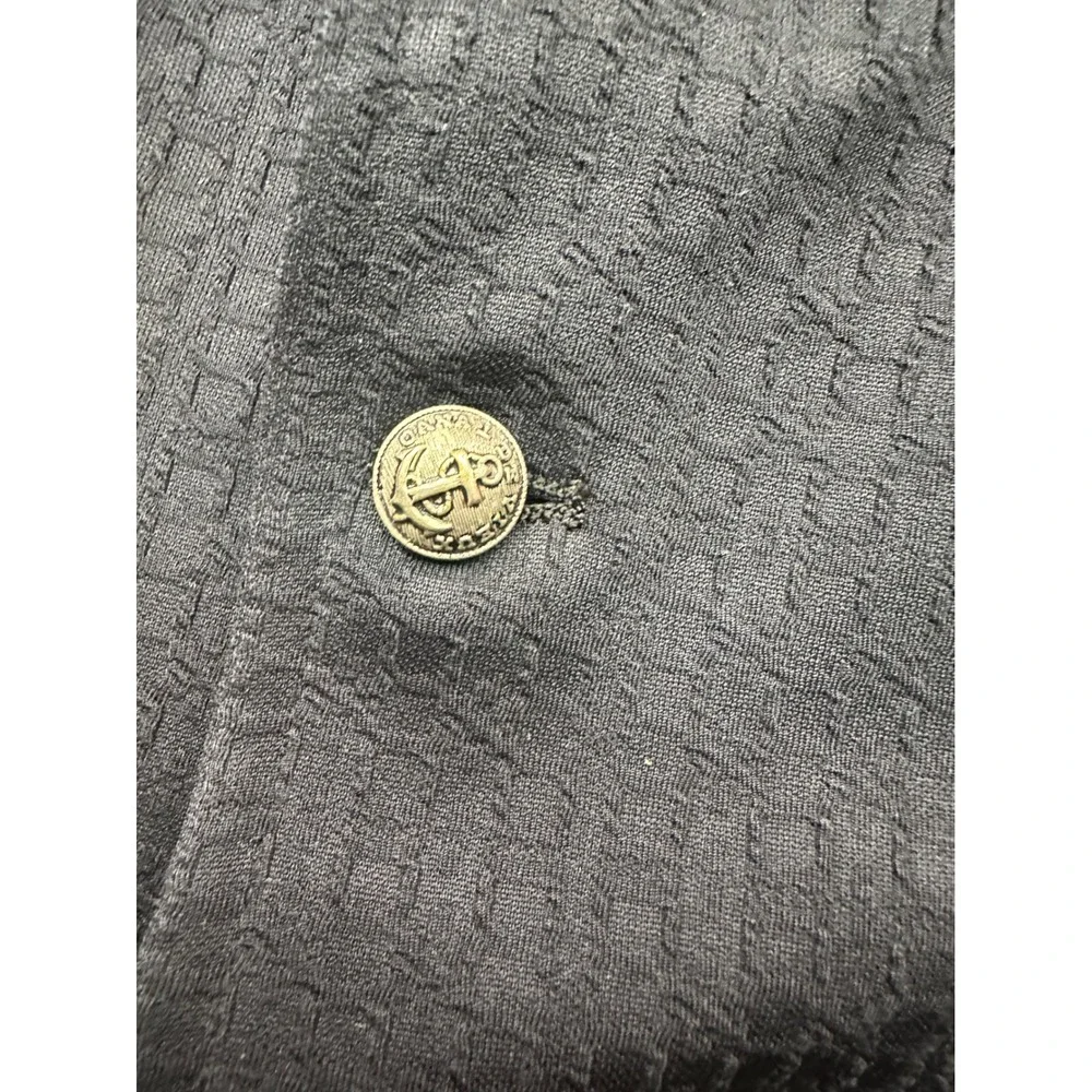 Vintage Fieldshire Stern & Field Navy Blue Textured Knit Blazer Sport Coat‎ Mens